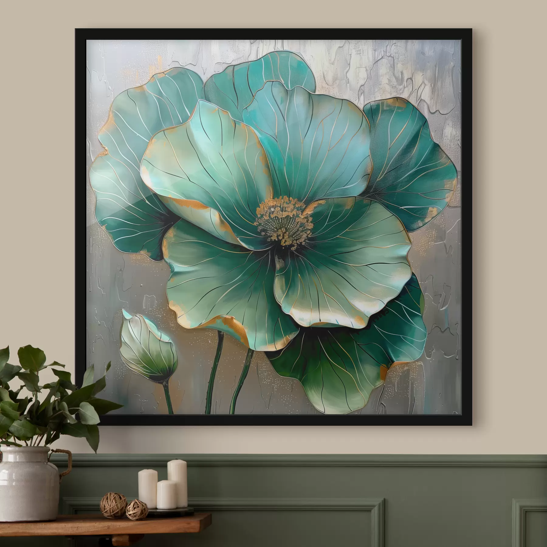 Fototapetes Liels abstrakts zieds f39013