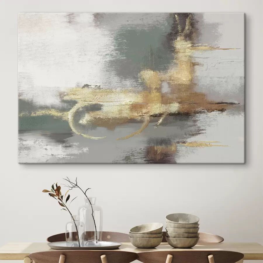 Glezna Teksturēta pelēka abstrakcija ar spilgtu akcentu s39106