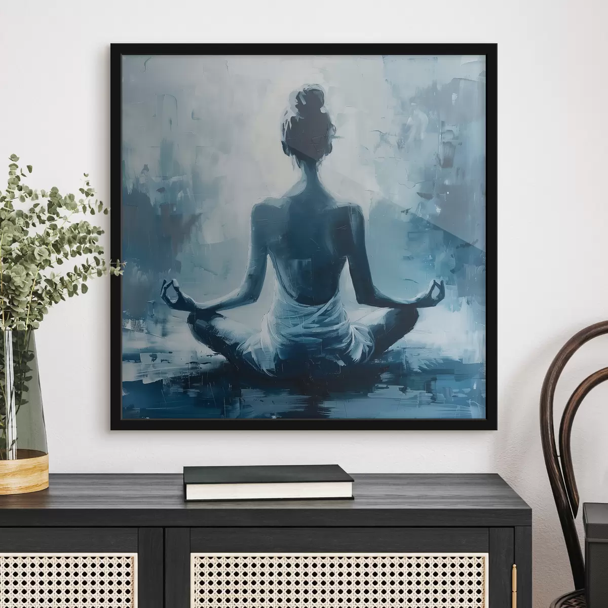 Plakāts Meitene atpūšas joga f39079