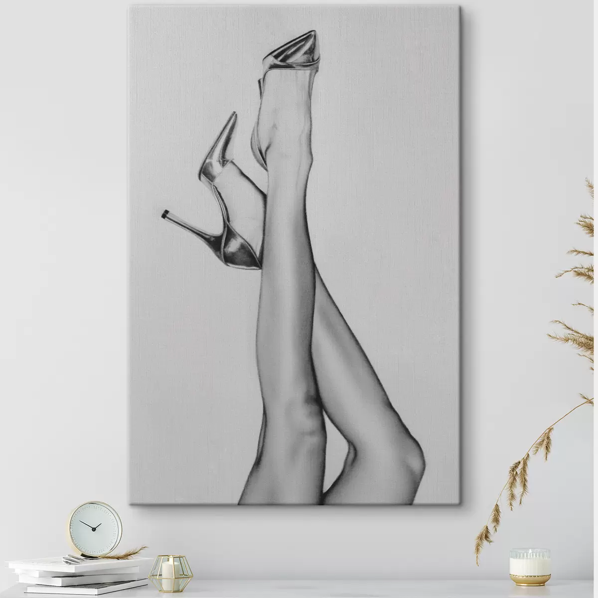 Glezna Modeļa kājas uz papēžiem modes illustarion art jauna tendence s39110