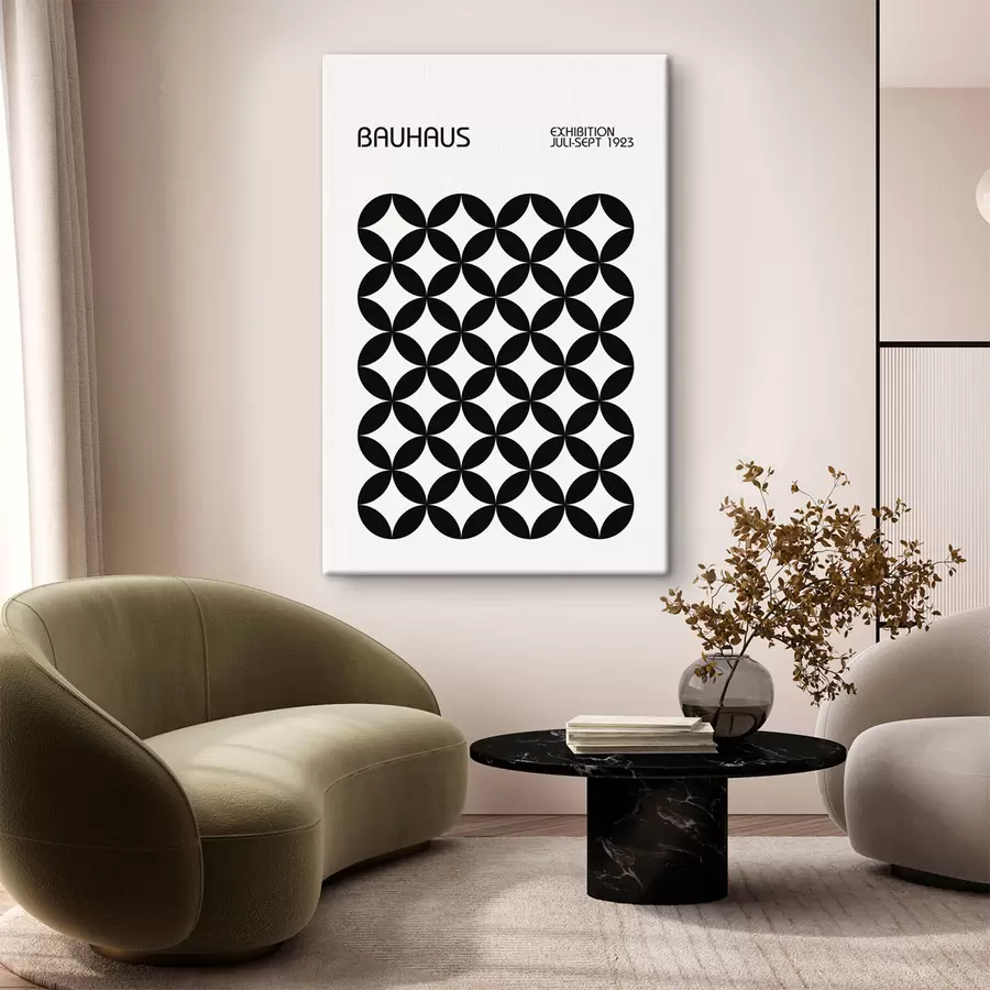 Glezna Bauhaus ģeometriskā abstrakcija s39259