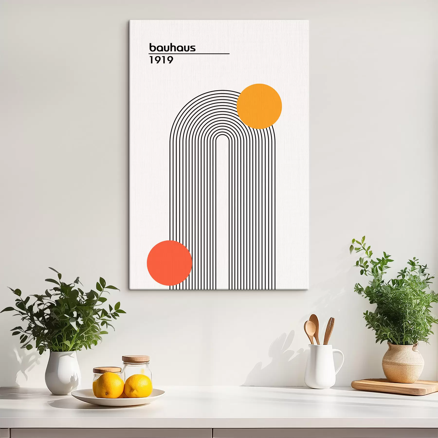 Fototapetes Bauhaus ģeometriskā abstrakcija s39260