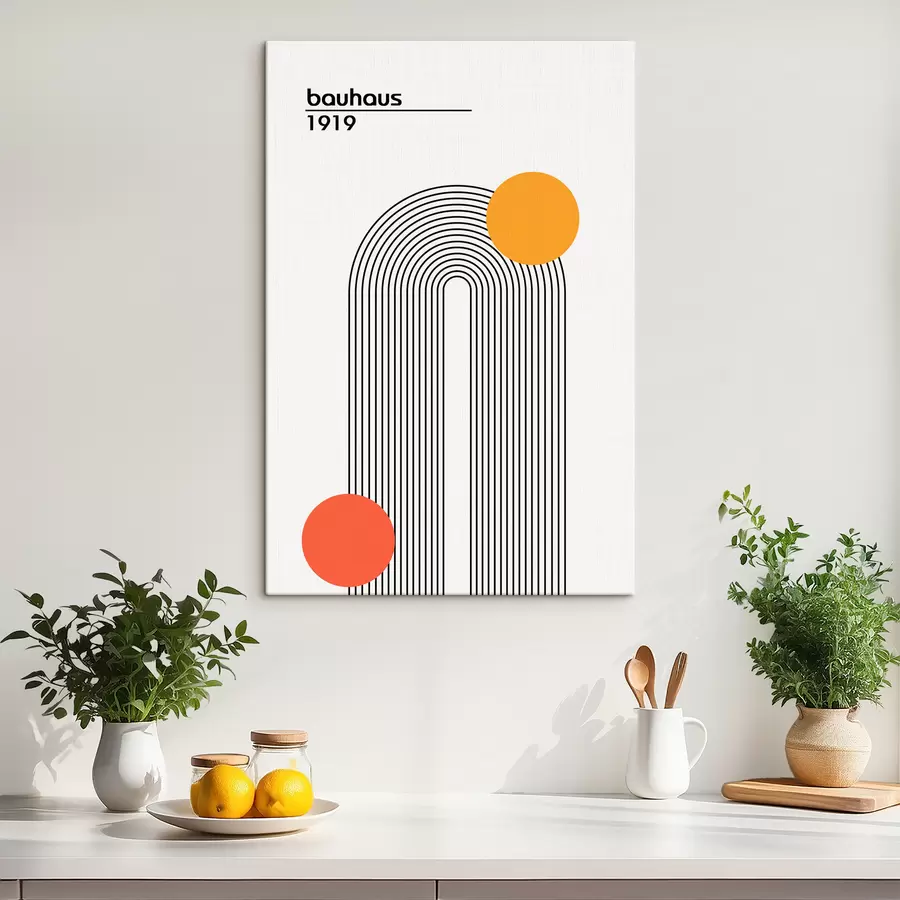 Fototapetes Bauhaus ģeometriskā abstrakcija s39260