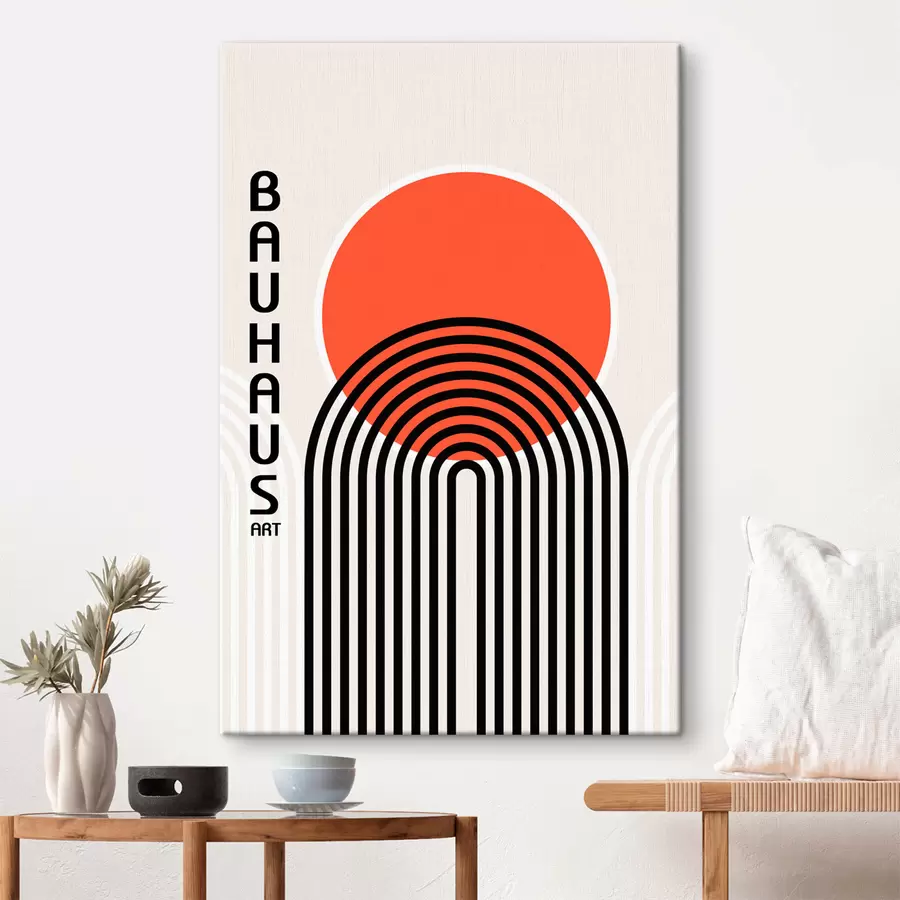 Glezna Bauhaus ģeometriskā abstrakcija s39261