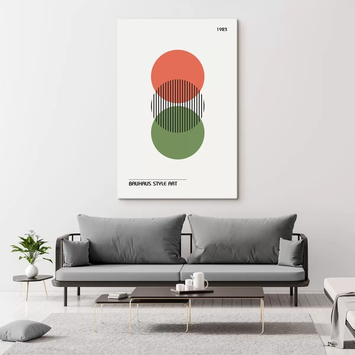 Glezna Bauhaus ģeometriskā abstrakcija s39263