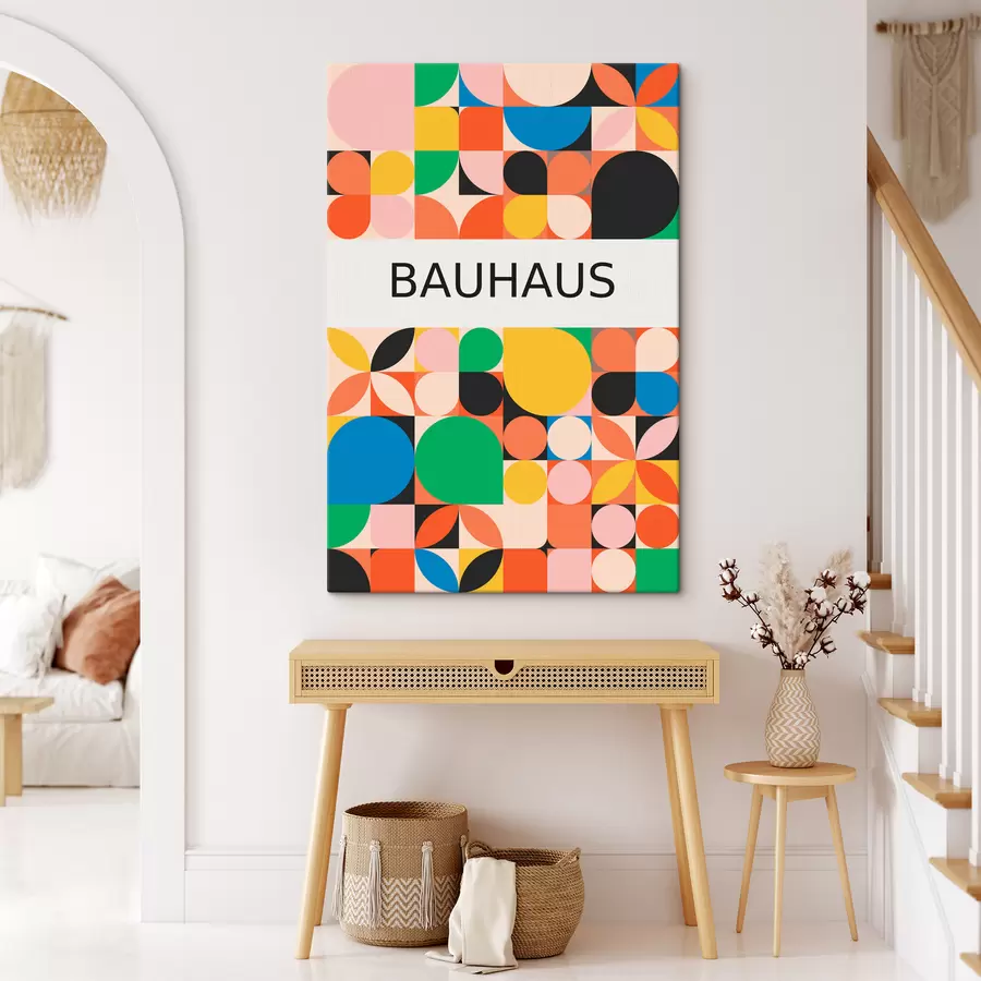 Glezna Bauhaus ģeometriskā abstrakcija s39270