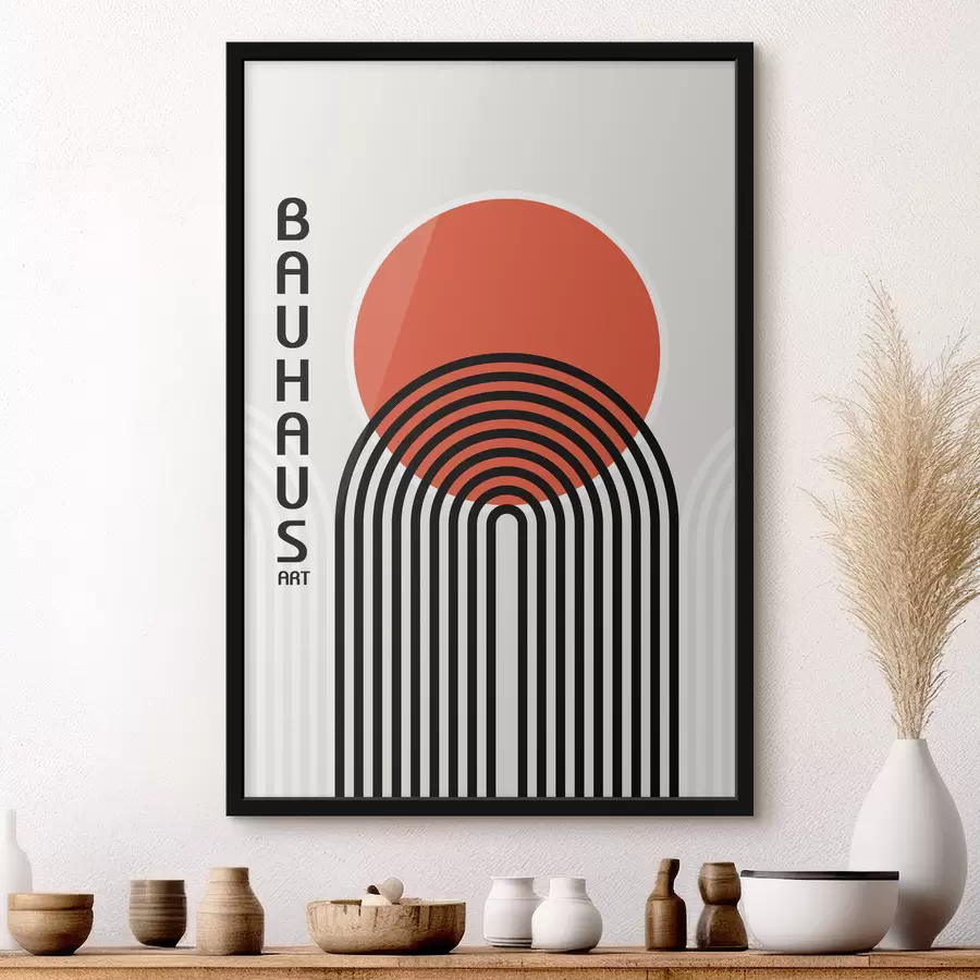 Fototapetes Bauhaus ģeometriskā abstrakcija f39261