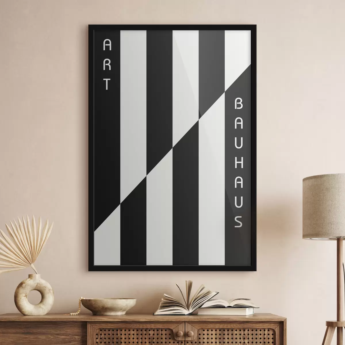 Plakāts Bauhaus ģeometriskā abstrakcija f39269