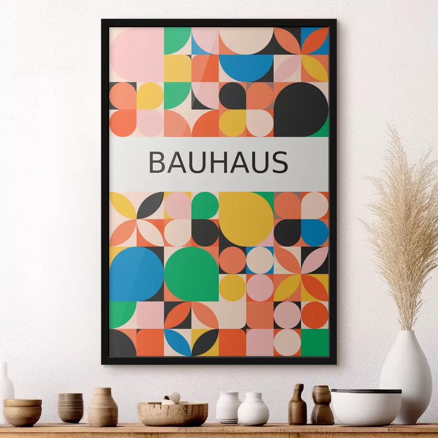 Fototapetes Bauhaus ģeometriskā abstrakcija f39270
