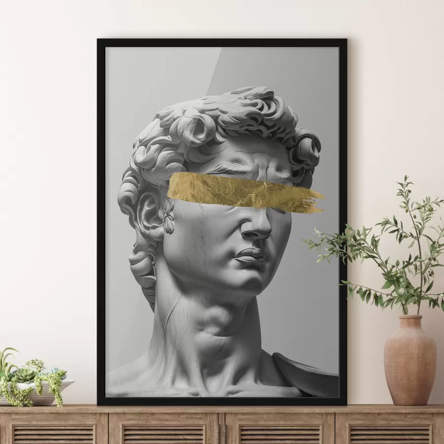 Fototapetes Mūsdienīga Dāvida skulptūra ar aizvērtām acīm f26129