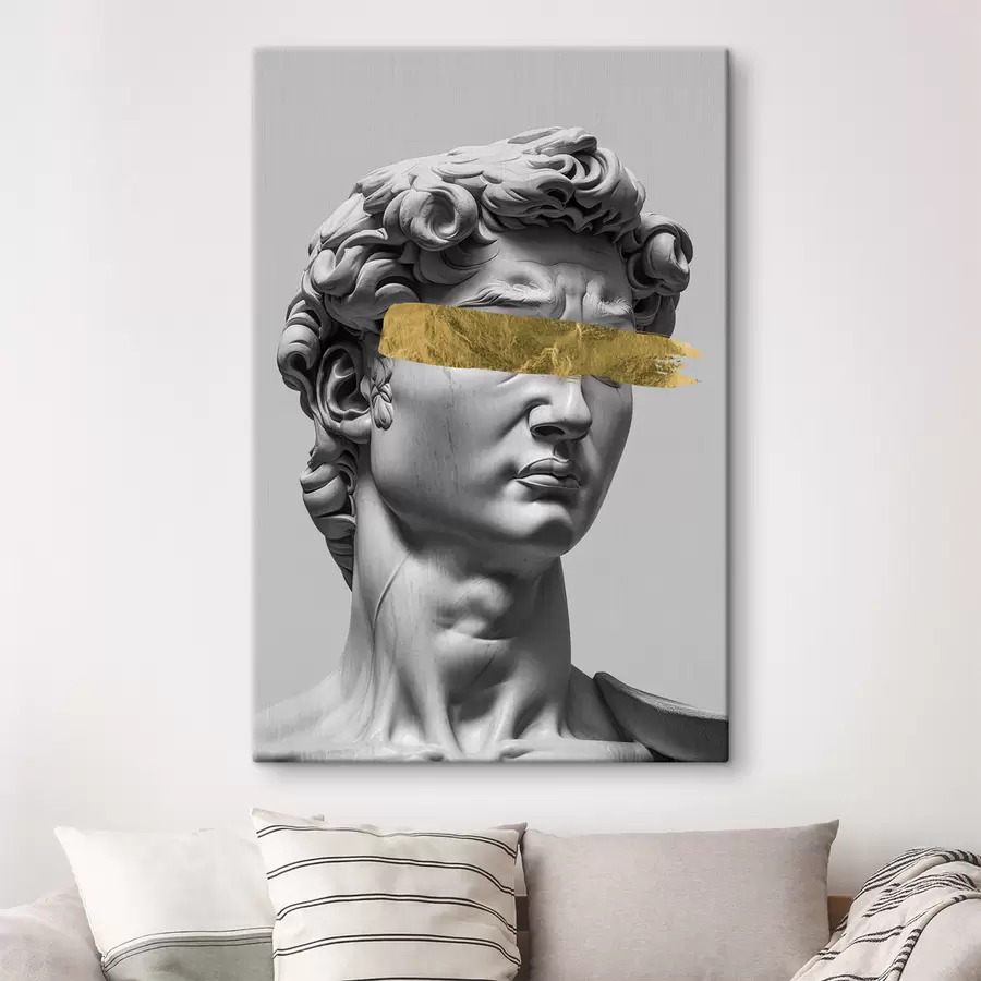 Fototapetes Mūsdienīga Dāvida skulptūra ar aizvērtām acīm s26129