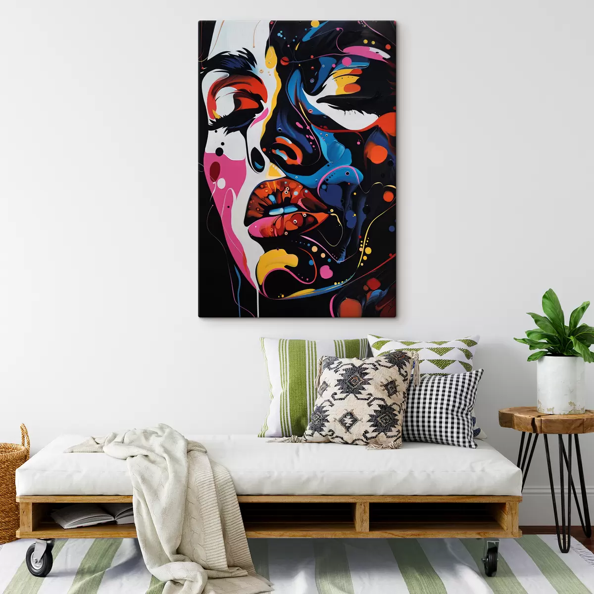 Glezna Meitenes seja krāsās s39306