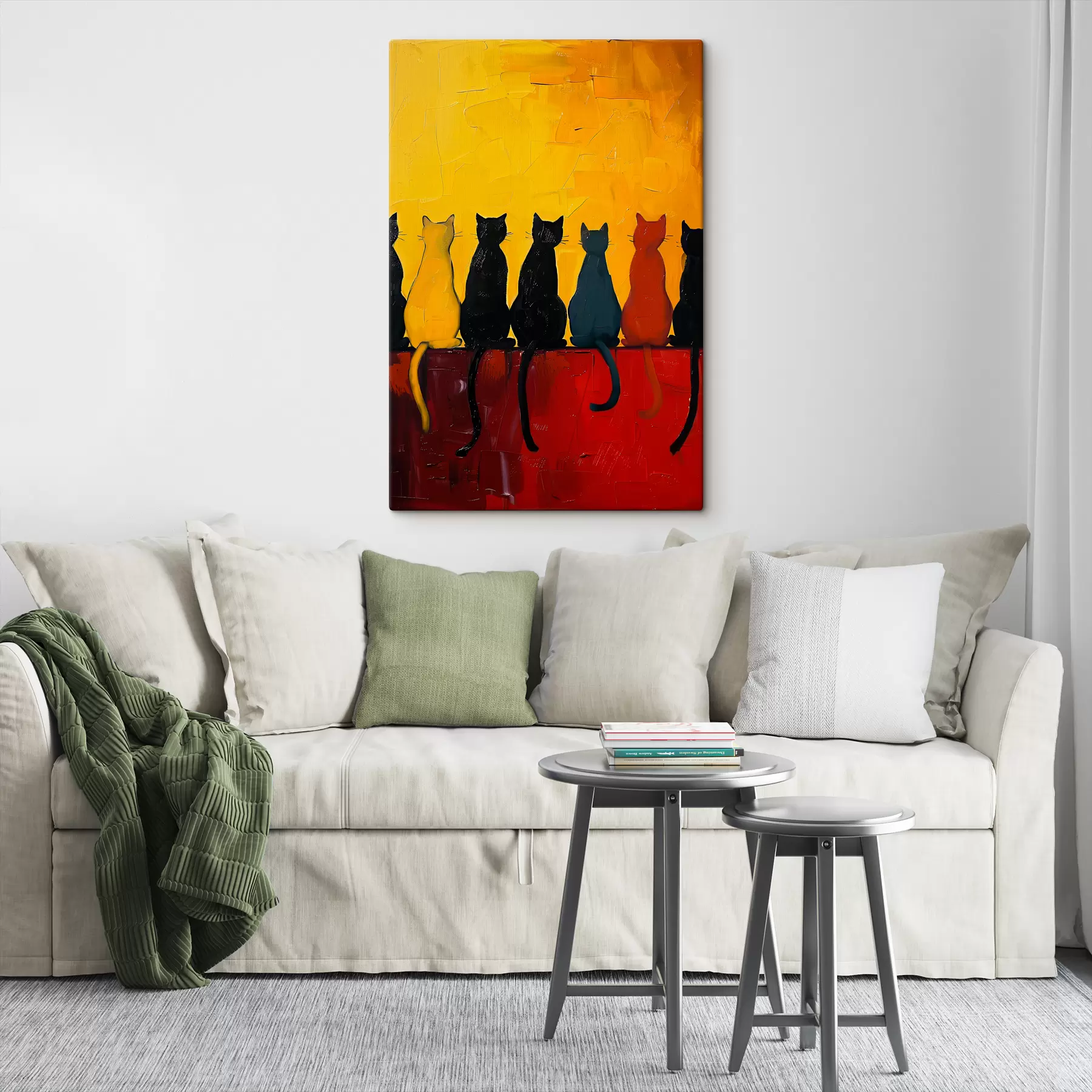 Glezna Kaķi krāsās s39309