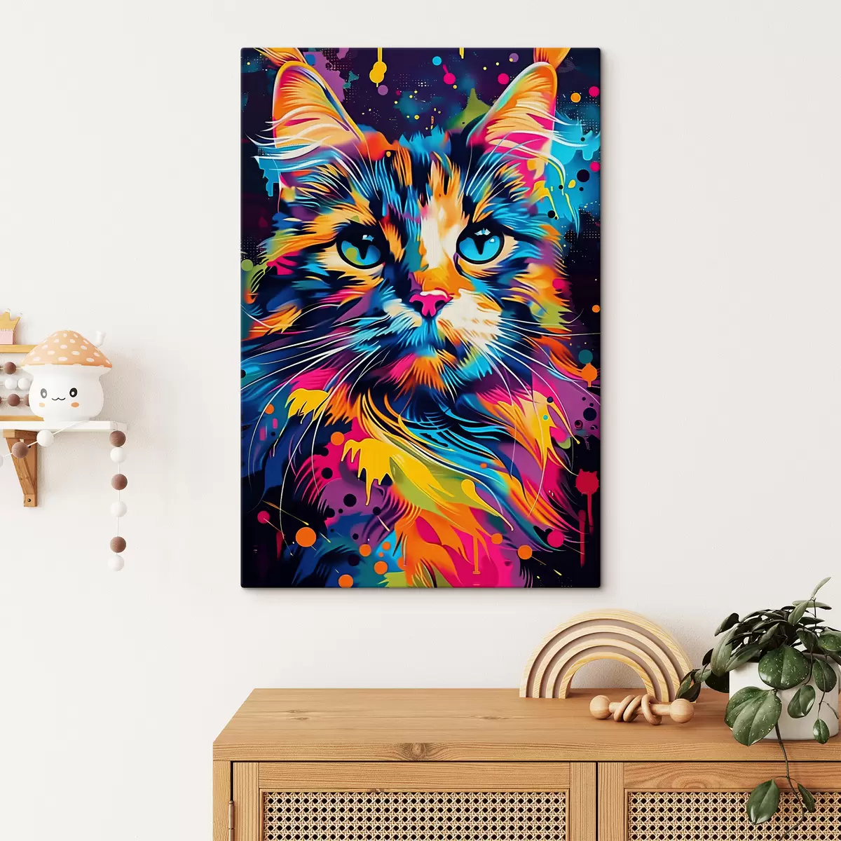 Glezna Kaķis krāsās s39314