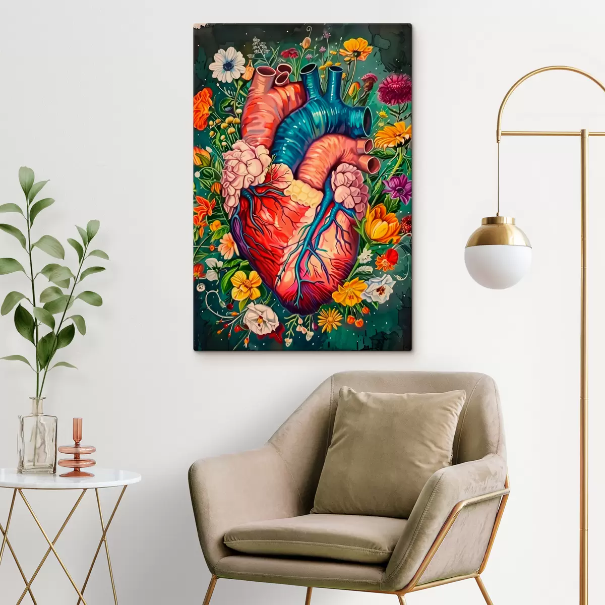 Glezna Sirds ziedos s39315