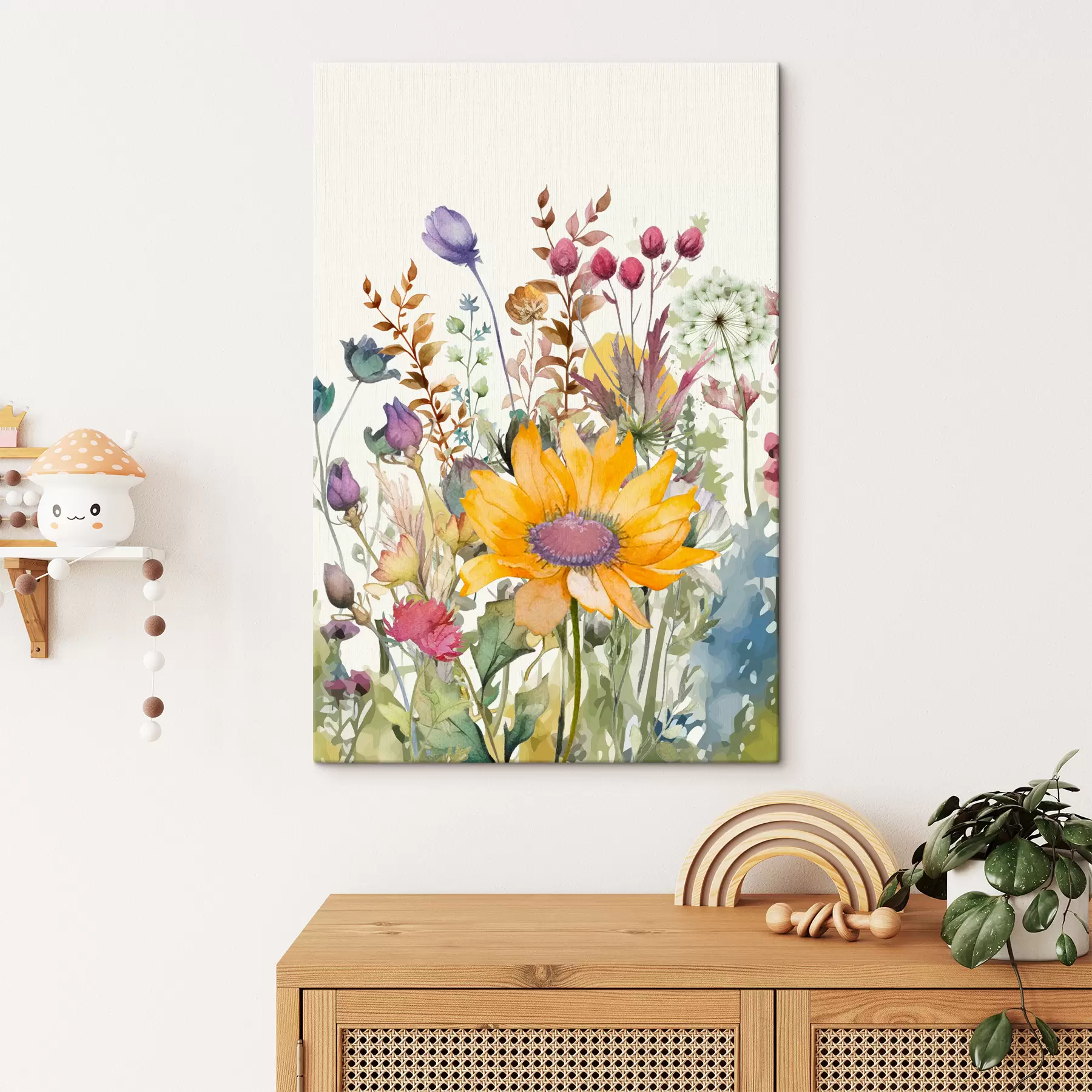 Glezna Akvareļu savvaļas ziedi s39339