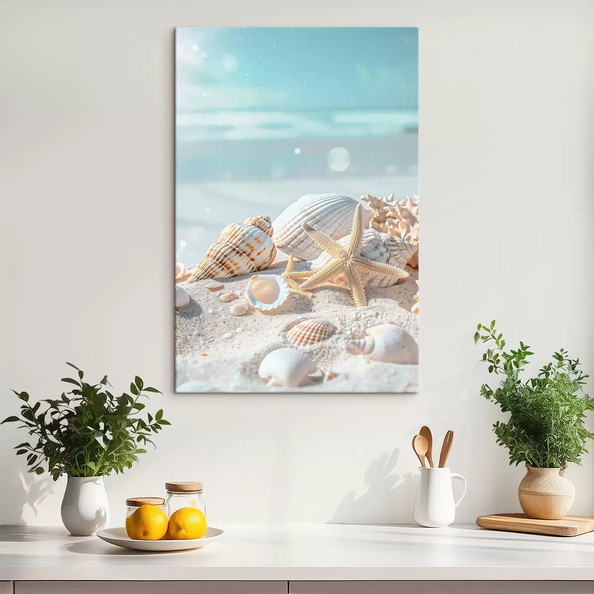 Glezna Jūras gliemežvāki uz smiltīm s39221