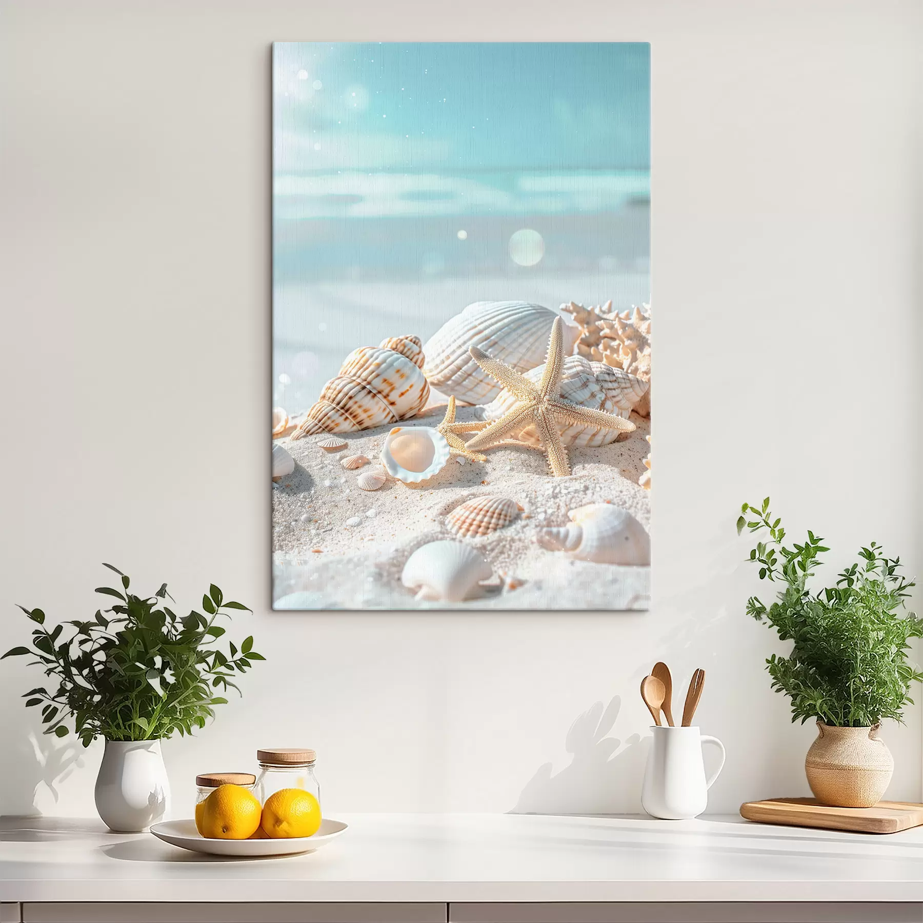 Glezna Jūras gliemežvāki uz smiltīm s39221