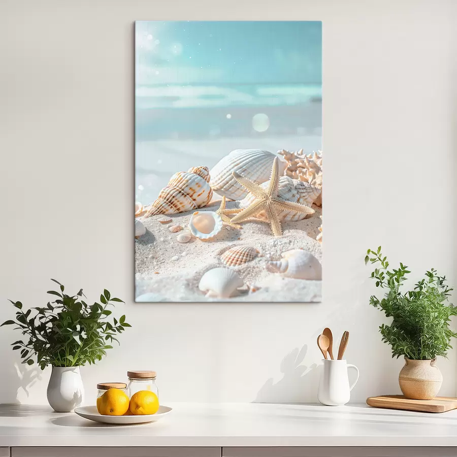 Glezna Jūras gliemežvāki uz smiltīm s39221