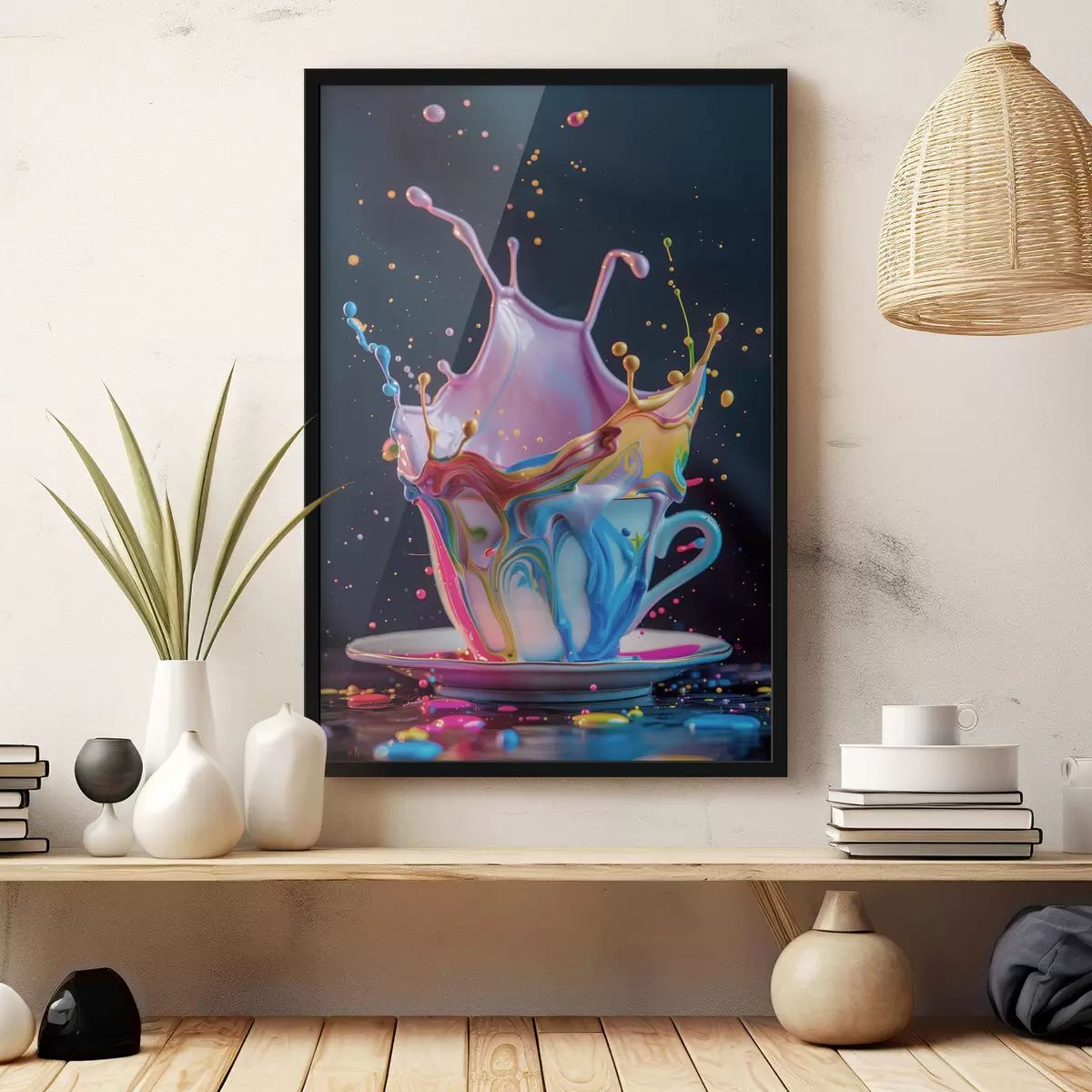 Plakāts Spilgti šļakatas krūzē f39218