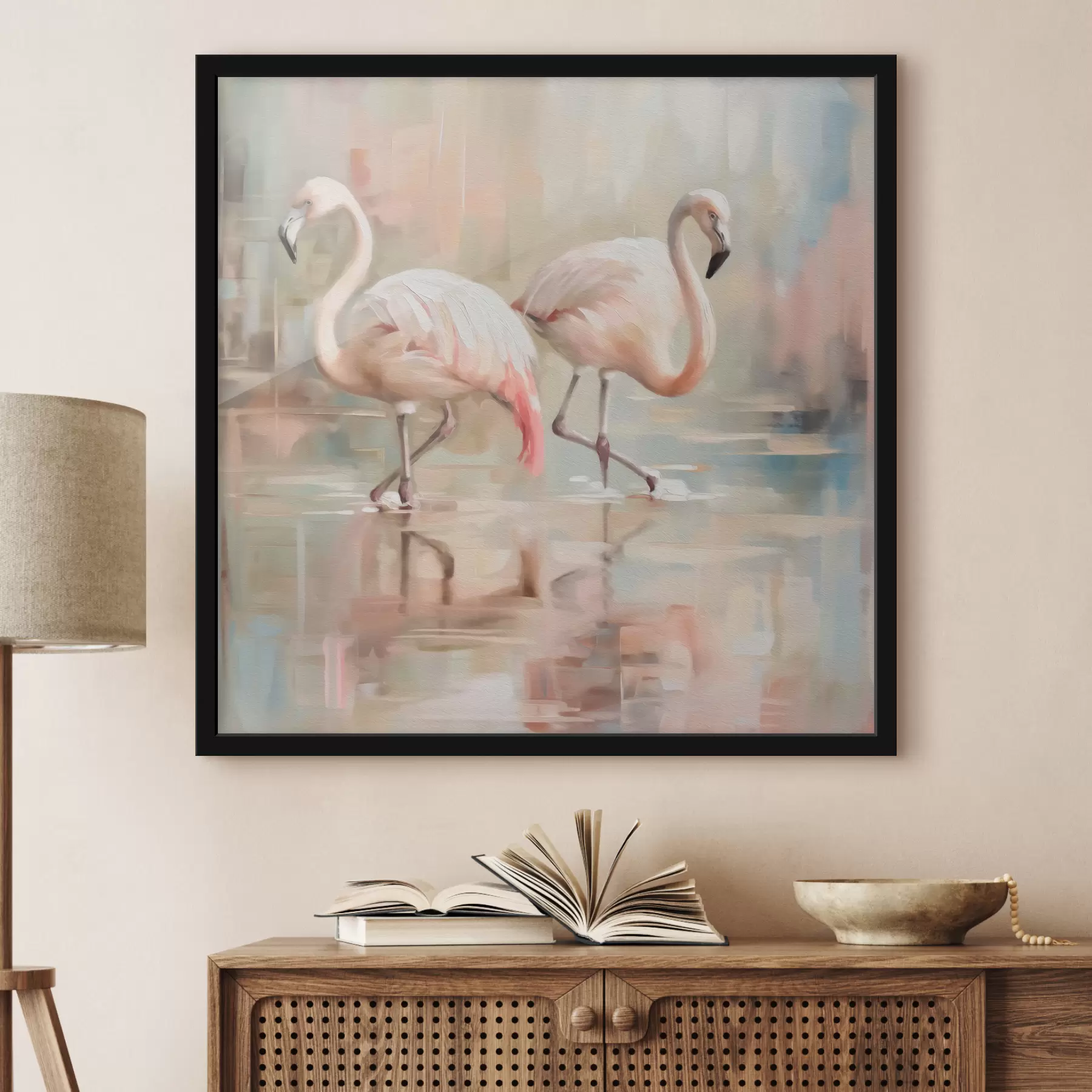 Fototapetes Divi flamingo putni f39540
