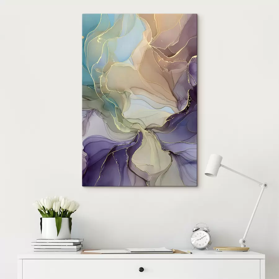 Glezna abstrakcija ar alkohola krāsām s39482