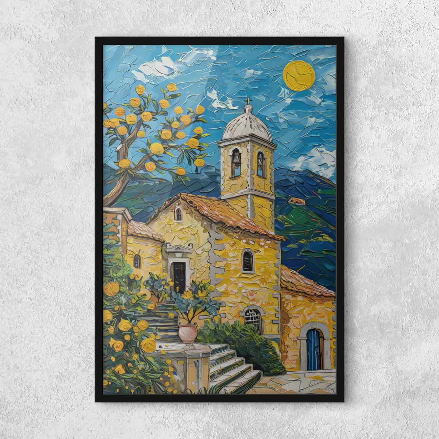 Fototapetes Simone Vunderliha: franču ciemats iespaidīgā vakara gaismā f39656