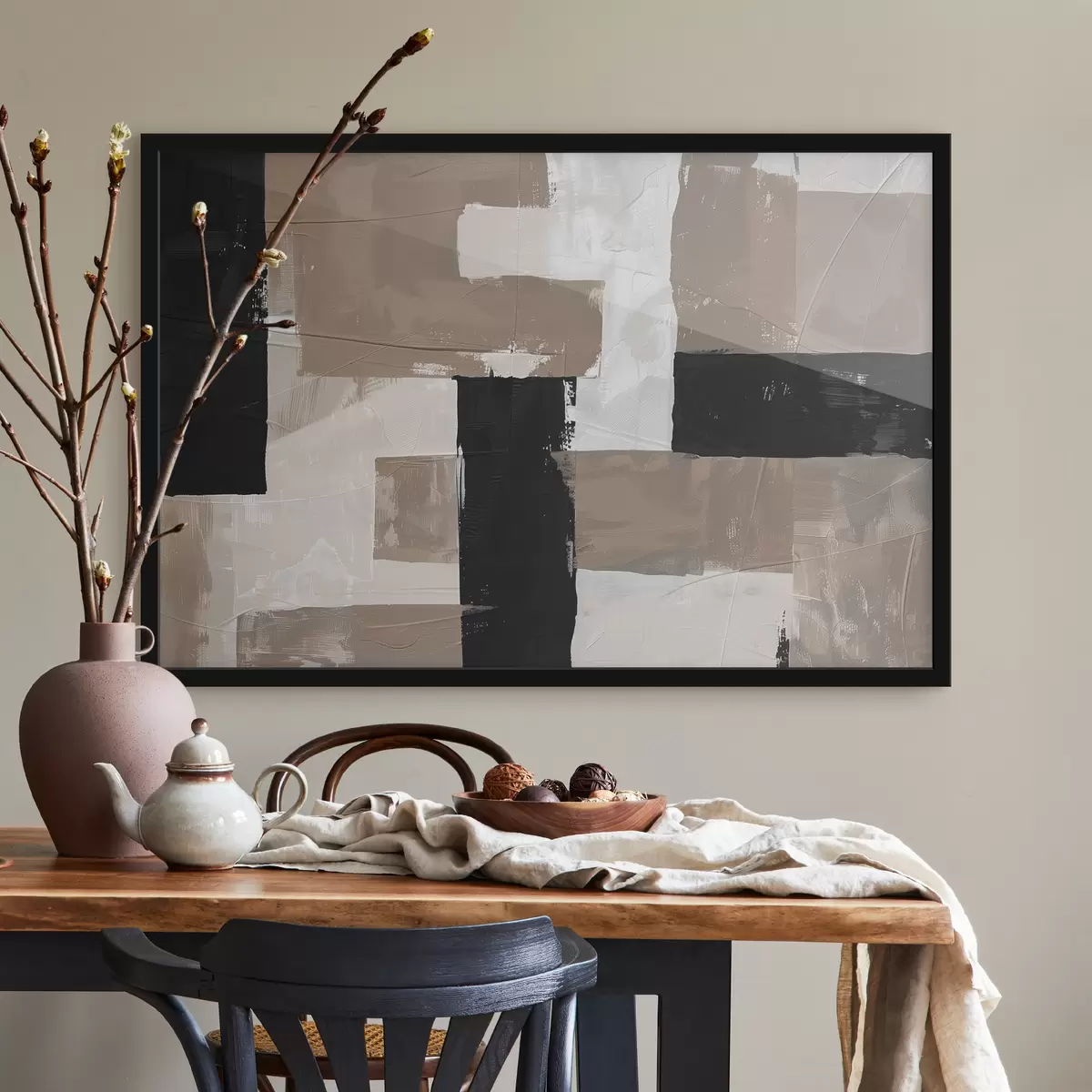 Plakāts Abstrakcija ar faktūras imitāciju f39560