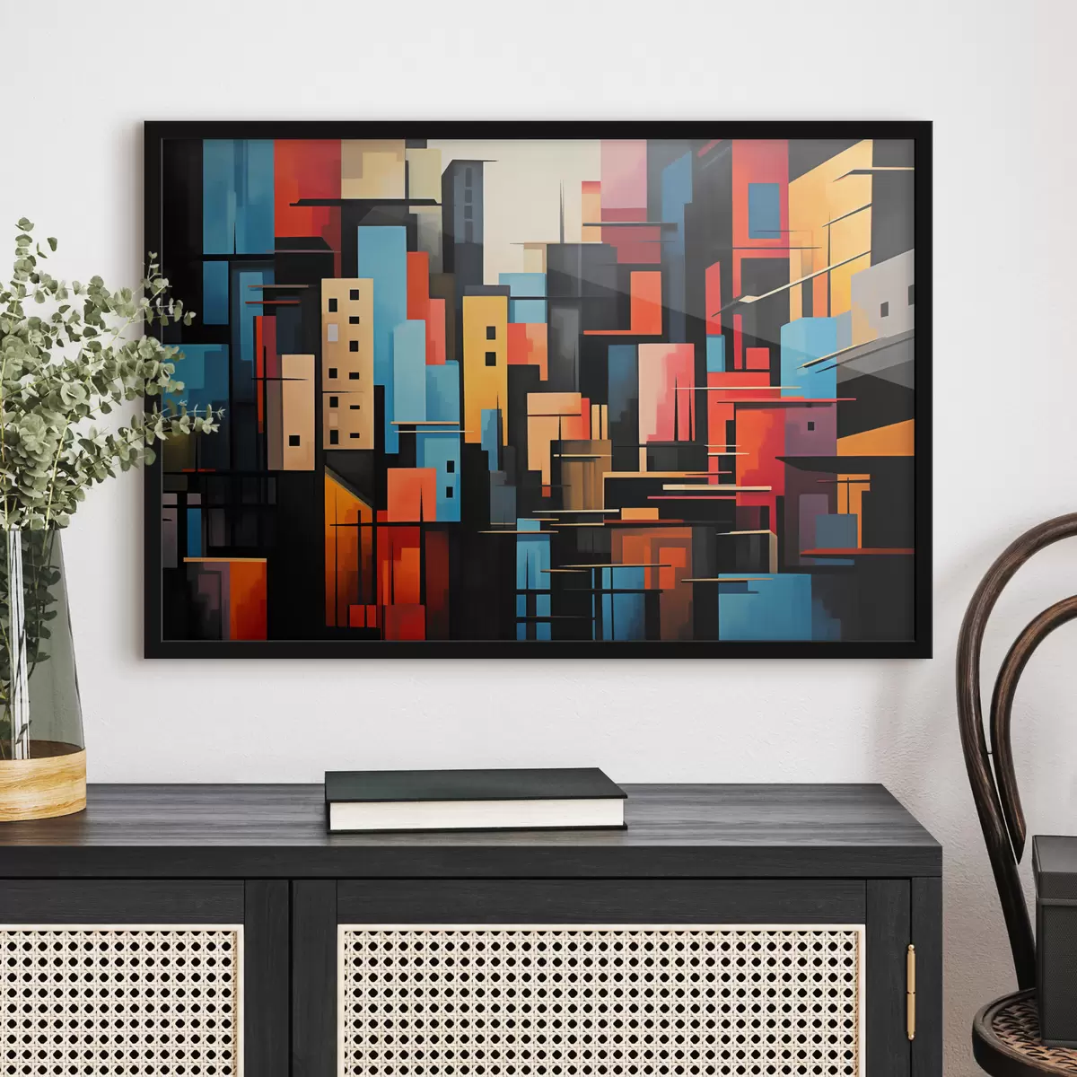 Plakāts Pilsētas ģeometriskā abstrakcija f39716