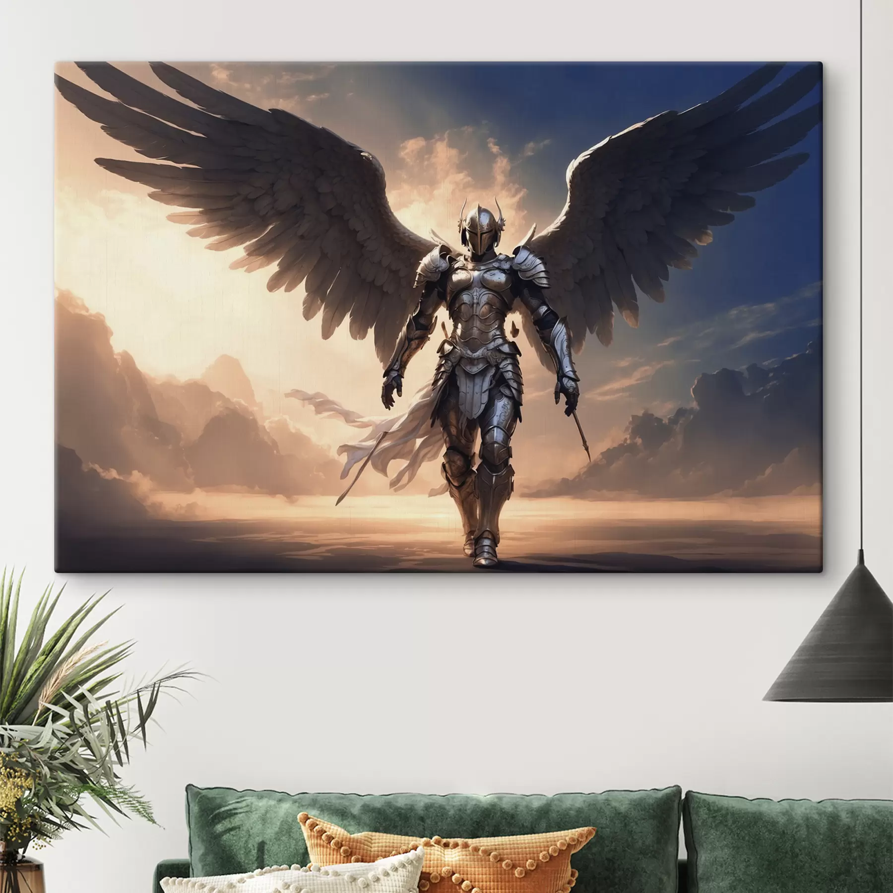 Fototapetes Eņģelis bruņās s39595