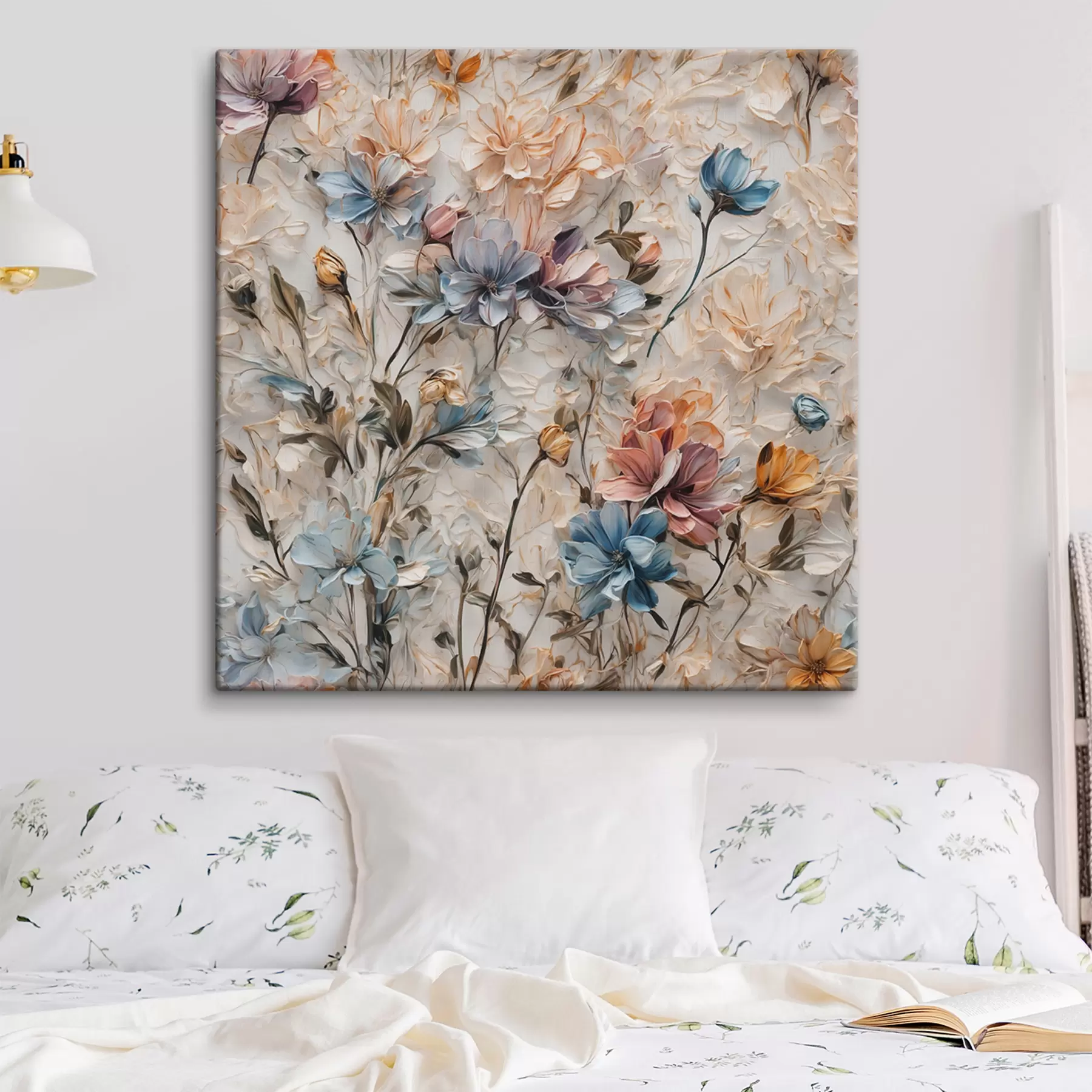 Fototapetes Abstrakti ziedi un lapas s39605