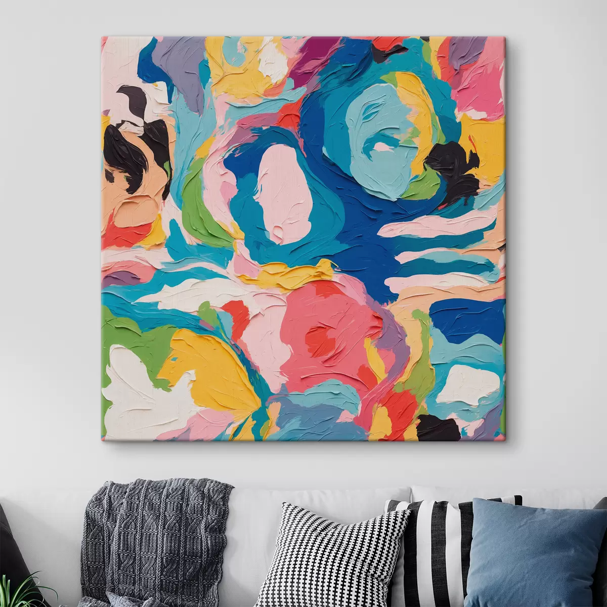 Glezna Abstraktā glezniecība ar daudzkrāsainām krāsām s39612