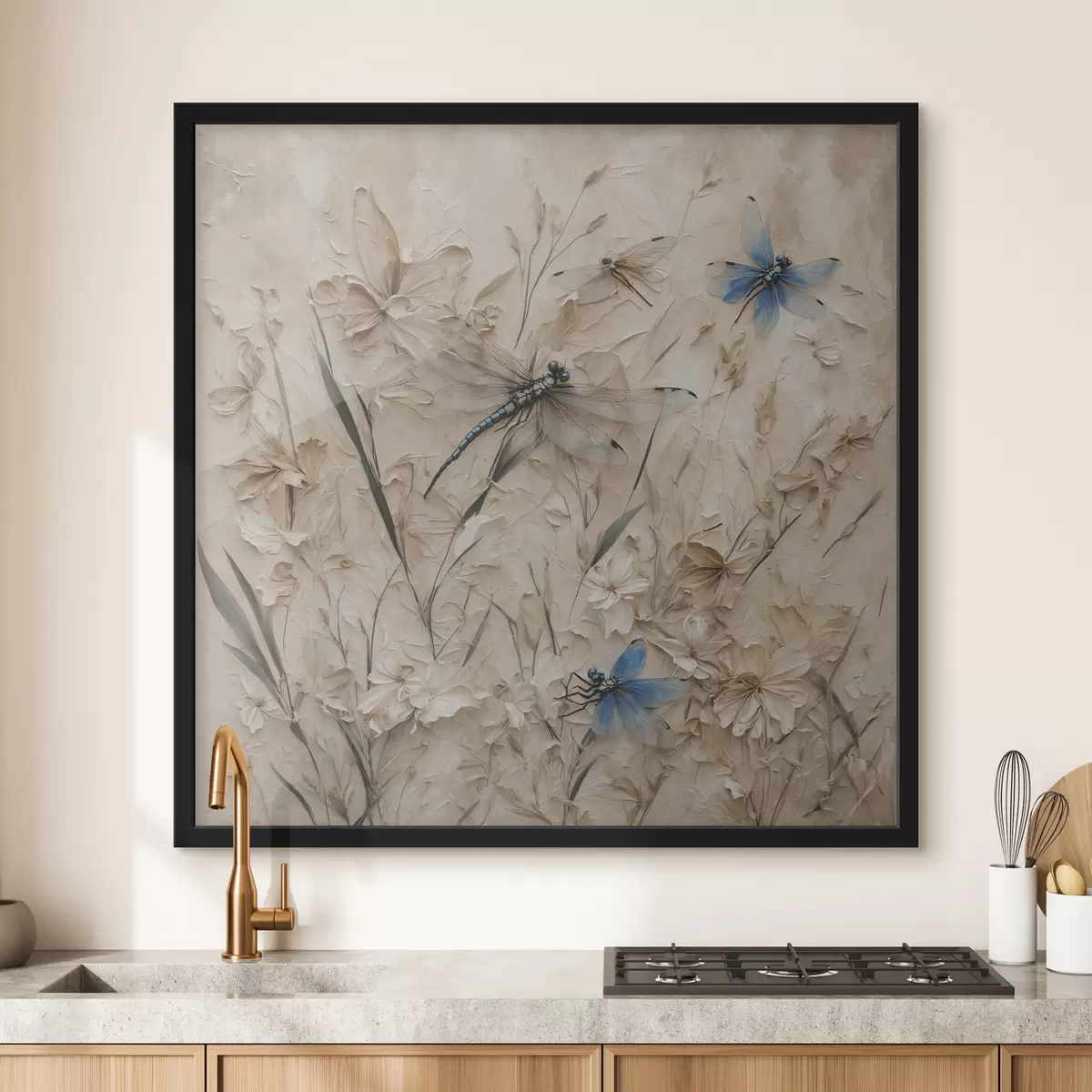 Plakāts Spāres uz abstrakta bēša fona f39600