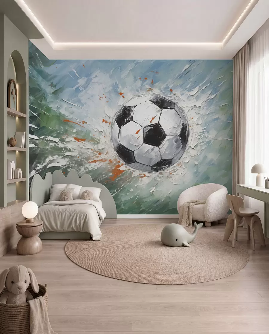 Fototapetes Futbola bumba otas triepienos w08117