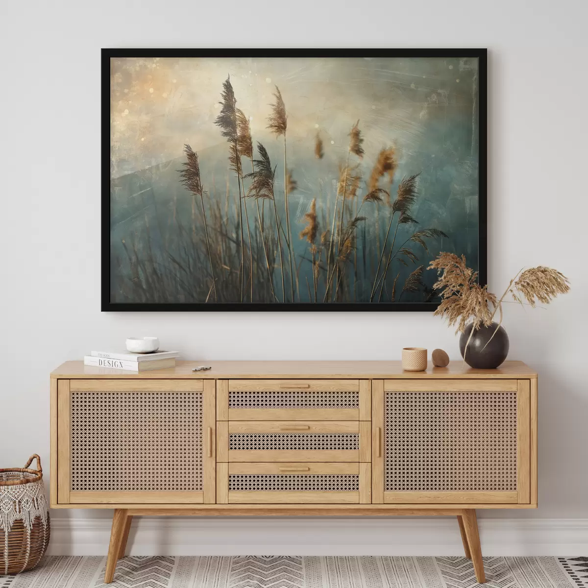 Plakāts Niedres, zilā krāsā, antīks f39946