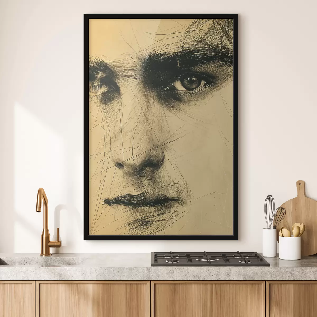 Plakāts Abstrakcija, acis, cilvēks, seja f39968