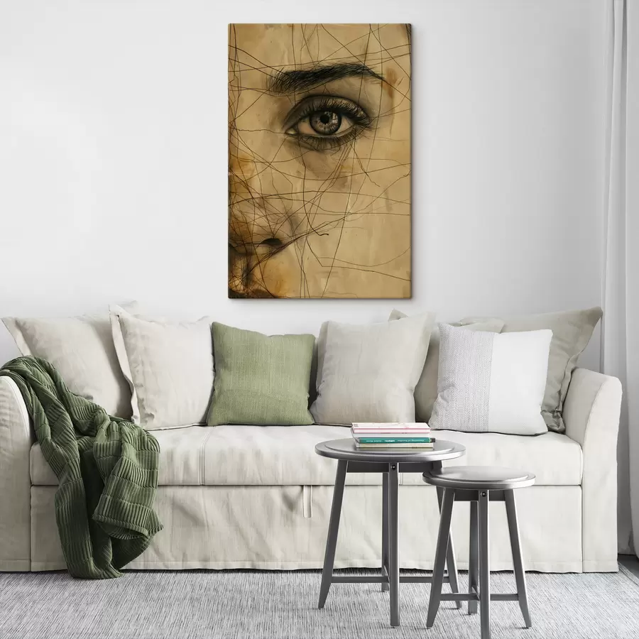 Glezna Līnijas, zīmulis, abstrakcija, antīks, meitene s39960