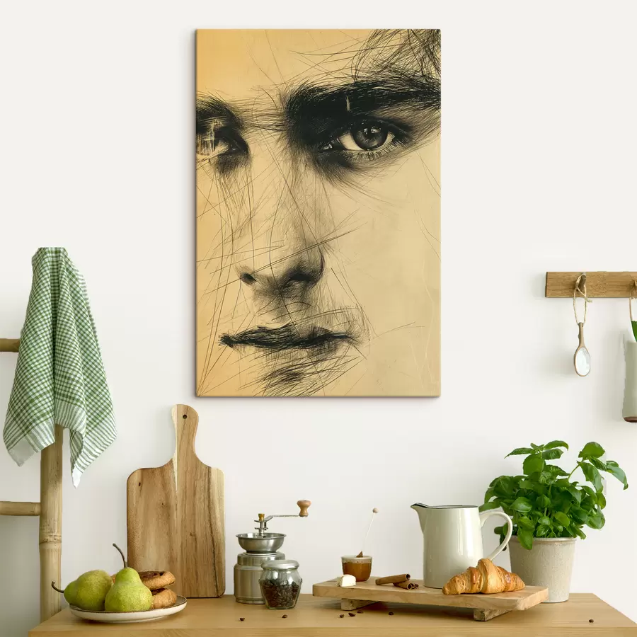 Glezna Abstrakcija, acis, cilvēks, seja s39968