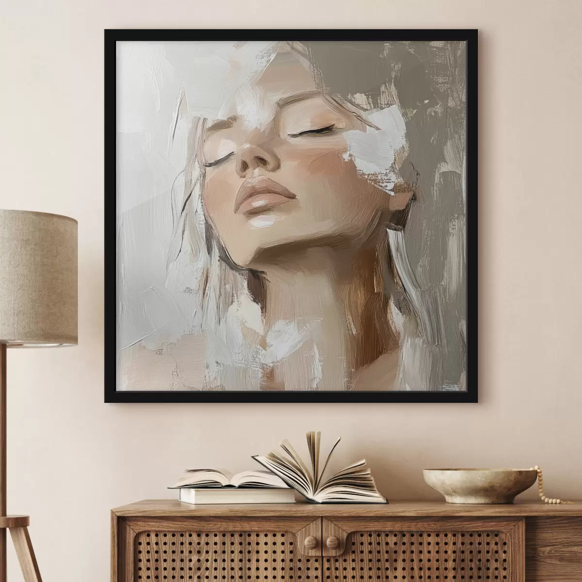 Plakāts Meitene, eļļa f39910