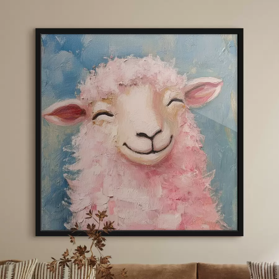 Fototapetes Jautrs auns ar rozā vilnu f39911