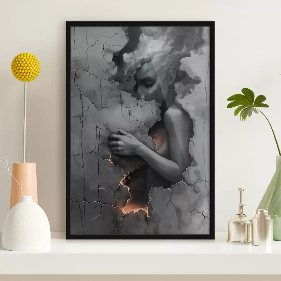 Glezna Meitene, sienas, vaina f39994