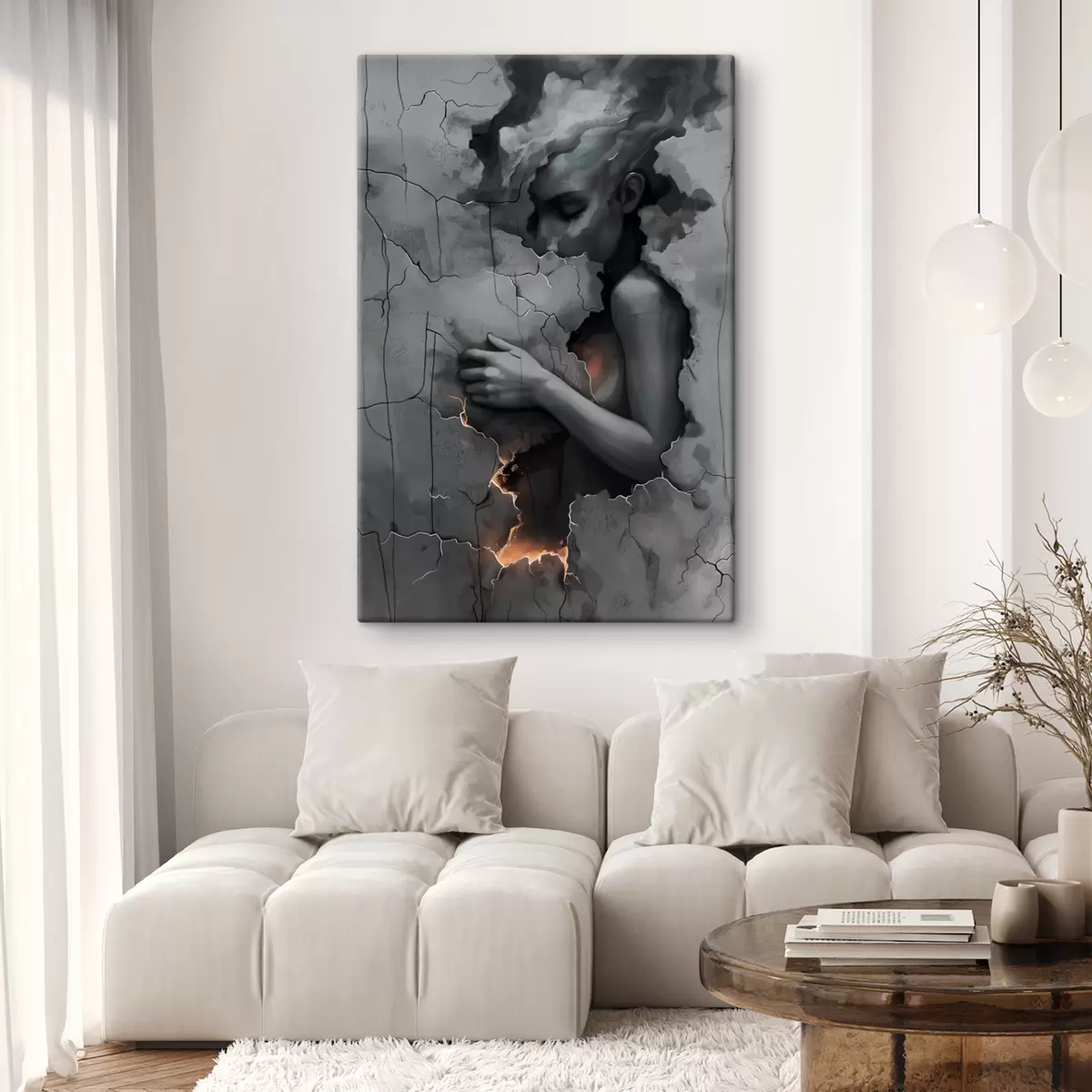 Glezna Meitene, sienas, vaina s39994