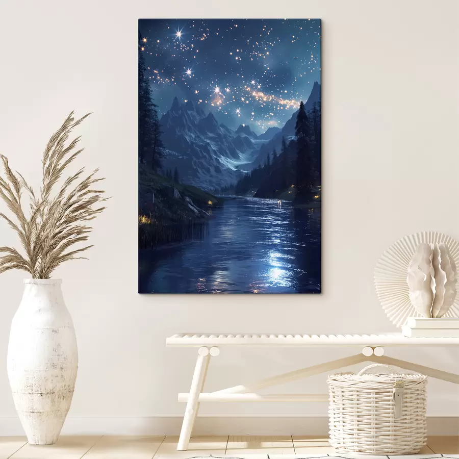 Glezna Velaris, kalni, zvaigznes s40010