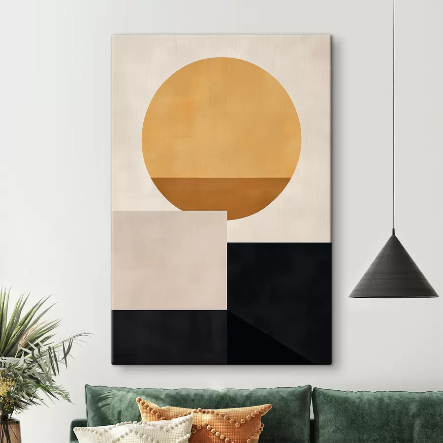 Glezna Abstrakcija ar ģeometriskām formām s39896