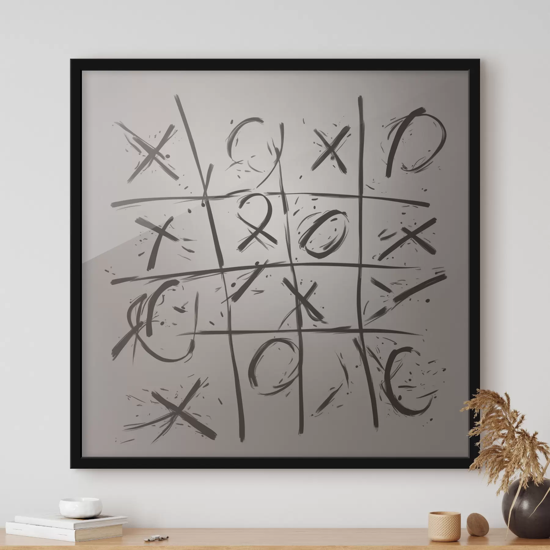 Glezna Tic Tac Toe krusti f40065