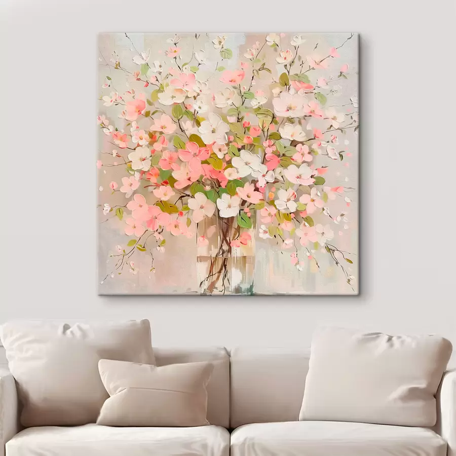 Glezna Ziedu pušķis un vāze s40115