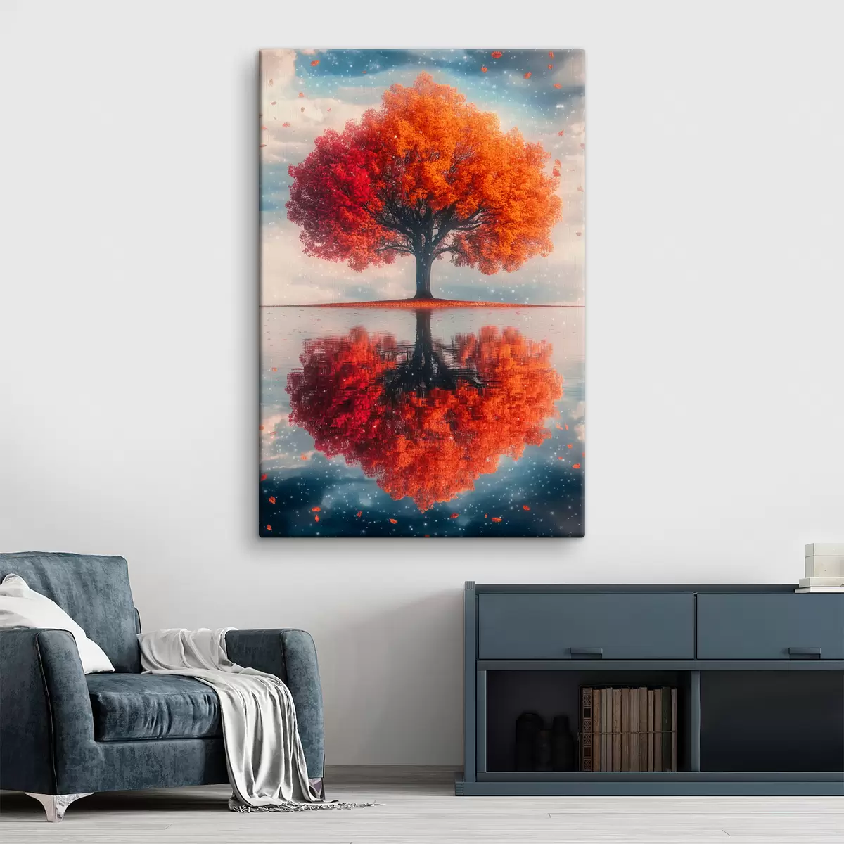 Glezna Koks ar atspulgu ūdenī s40126