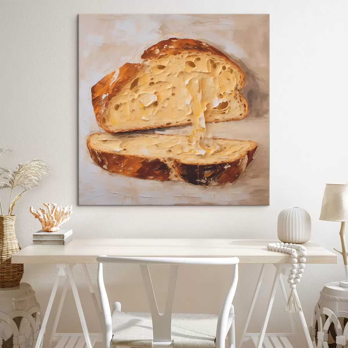 Glezna Maize un sviests uz gaiša fona glezna s40216