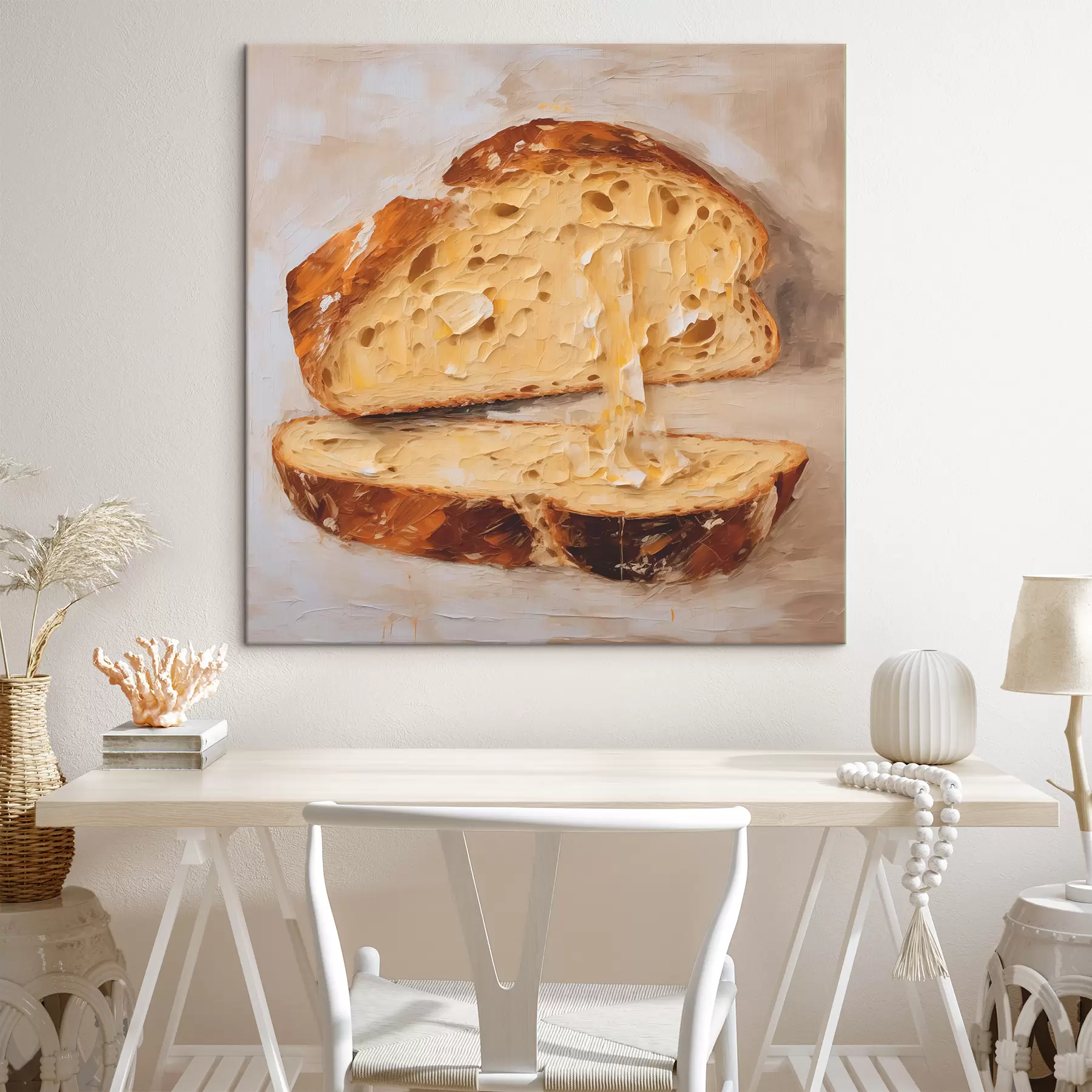 Glezna Maize un sviests uz gaiša fona glezna s40216