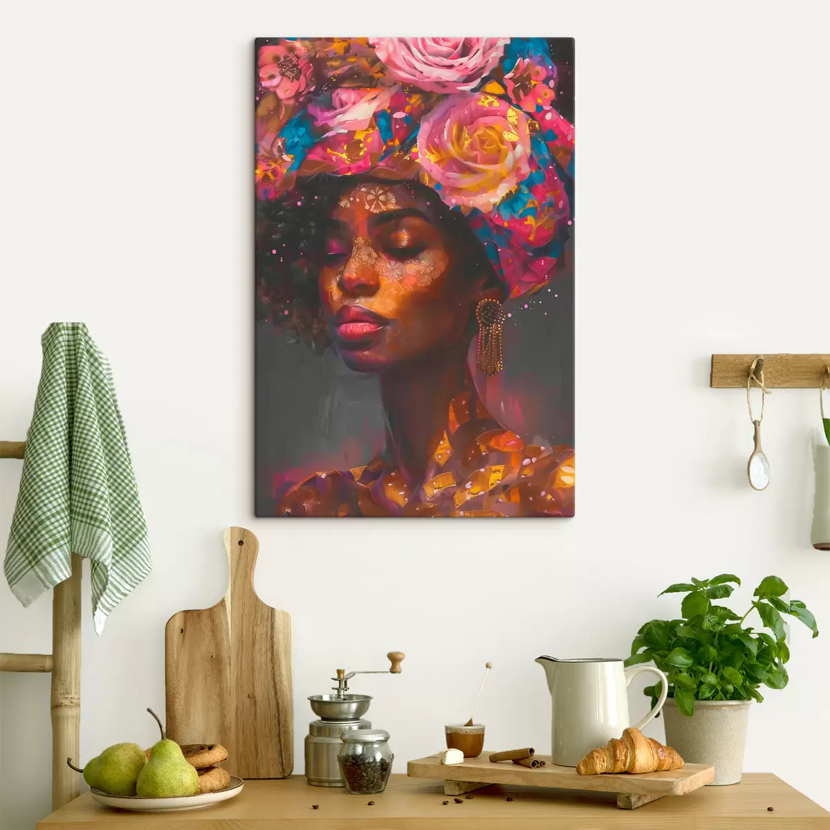 Glezna Afro sieviete s40182